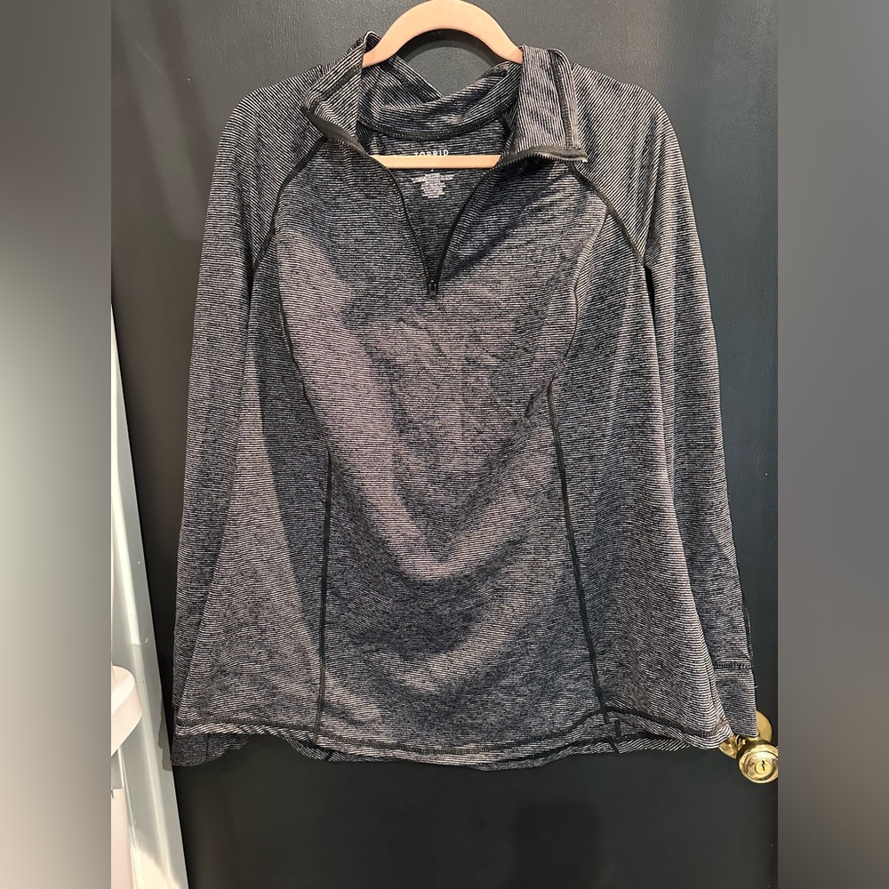 Torrid active 3/4 zip with thumb holes
